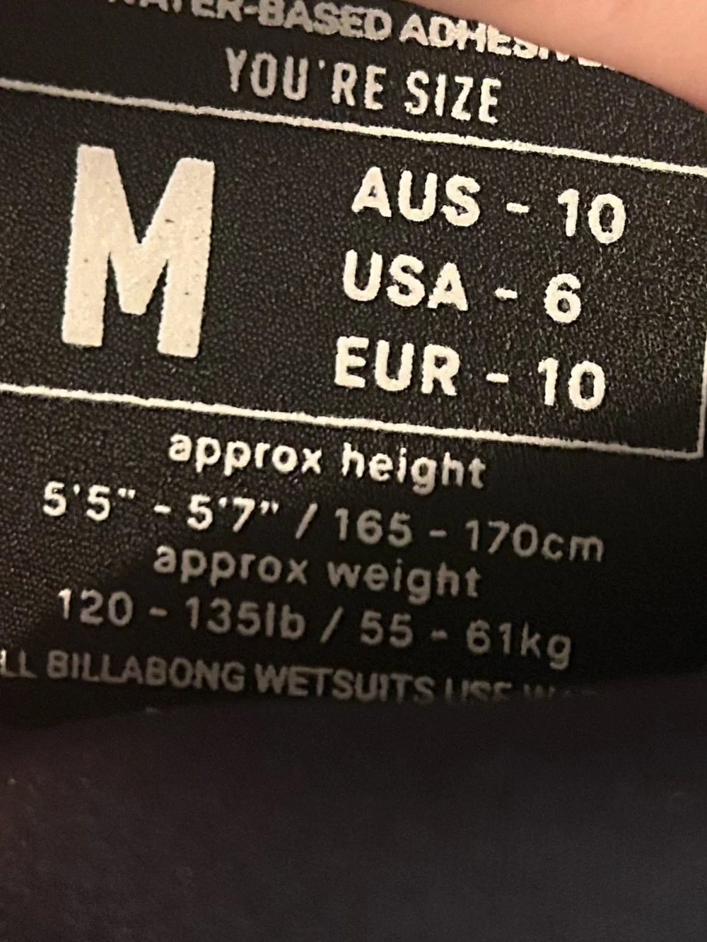 Billabong women’s synergy natural 3/2 chest zip wetsuit  size M